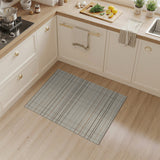 Brown and Tan Tan Brown Plaid Woven Area Rug