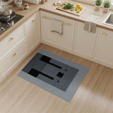 Bold Black and White Bold Black White Geometric Area Rug