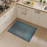 Teal Blue Dotted Geometric Area Rug