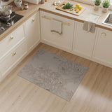 Beige Peony Line Art Area Rug