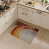 Orange Arch Geometric Modern Area Rug
