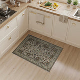 Ivory Persian Floral Medallion Rug