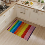 Vibrant Multi-color and Patterns Vibrant Rainbow Stripe Area Rug