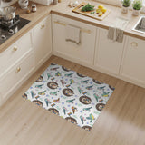 Rainbow Hedgehog Kids Area Rug