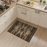 Brown and Tan Southwestern Geometric Brown Tan Area Rug