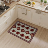 Terracotta Diamond Geometric Area Rug