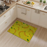Yellow Banana Fruit Pattern Area Rug