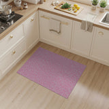 Whimsical Pink Bunny Outline Area Rug