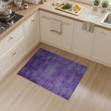 Purple Distressed Vintage Medallion Rug