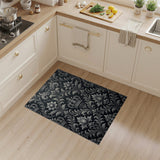 Royal Crown Lotus Damask Area Rug