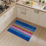 Rainbow Vertical Stripe Area Rug