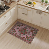 Elegant Pink Persian Medallion Area Rug