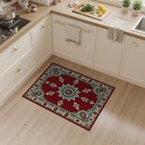 Red Persian Star Medallion Area Rug