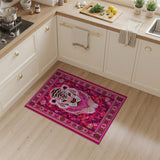 Vibrant Pink Tiger Persian Area Rug