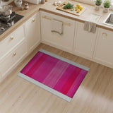 Vibrant Pink Gradient Striped Area Rug