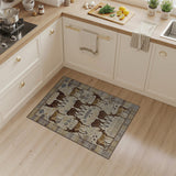 Heritage Tribal Elk Area Rug in Brown Tones