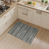 Black and White Horizontal Black White Horizontal Striped Area Rug