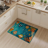 Playful Cartoon Fish Underwater Area Rug