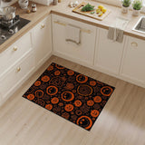 Spooky Halloween Jack-o-Lantern Area Rug