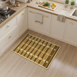 ODIKA Brown Football Field Area Rug