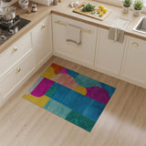 Multi-color and Patterns Vibrant Multi-Color Abstract Area Rug