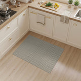 Beige Checkered Grid Area Rug
