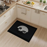 Yin Yang Cat Black White Area Rug