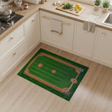 Aerial Baseball Field Area Rug