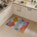 Multi-Color Abstract Wave Area Rug