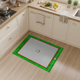 Green Green Baseball Field Area Rug