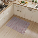 Pink and Red Horizontal Stripe Area Rug