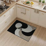 Abstract Overlapping Circles Geometric Rug