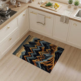 Geometric Jagged Peaks and Towers Rug