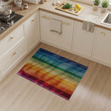 Vibrant Rainbow Vertical Stripe Area Rug