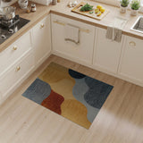 Multi-color and Patterns Abstract Wavy Multi-Color Area Rug