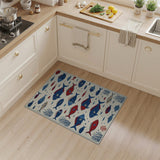 Vibrant Fish School Coastal Area Rug