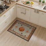 Southwestern Orange Sunburst Area Rug