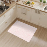 Pink Zebra Stripe Washable Area Rug