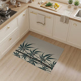 Teal Bamboo Grove Area Rug