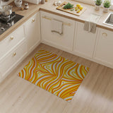 Vibrant Wavy Abstract Area Rug