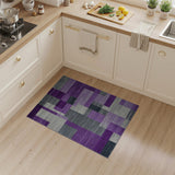 Purple Grey Geometric Modern Geometric Modern Area Rug