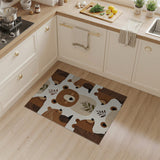 Adorable Bear Leaf Kids Area Rug
