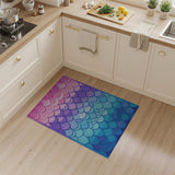 Ombre Mermaid Scales Area Rug