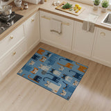 Playful Cartoon Cats Kids Cartoon Area Rug