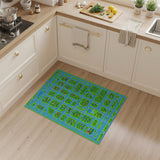 Vibrant City Map Area Rug