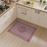 Pink Dragon Star Medallion Area Rug