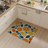 Vibrant Citrus Fruit Pattern Area Rug