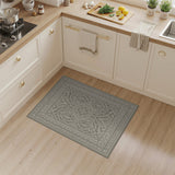 Grey Interlace Knot Area Rug