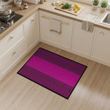 Hot Pink Leopard Striped Area Rug