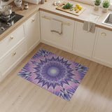 Purple Pink Radiant Mandala Area Rug